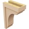 Ekena Millwork 5"W x 10"D x 15"H Classic Warren Rough Cedar Woodgrain TimberThane Corbel, Primed Tan CORUR05X10X15WARRCPR - alternate 2